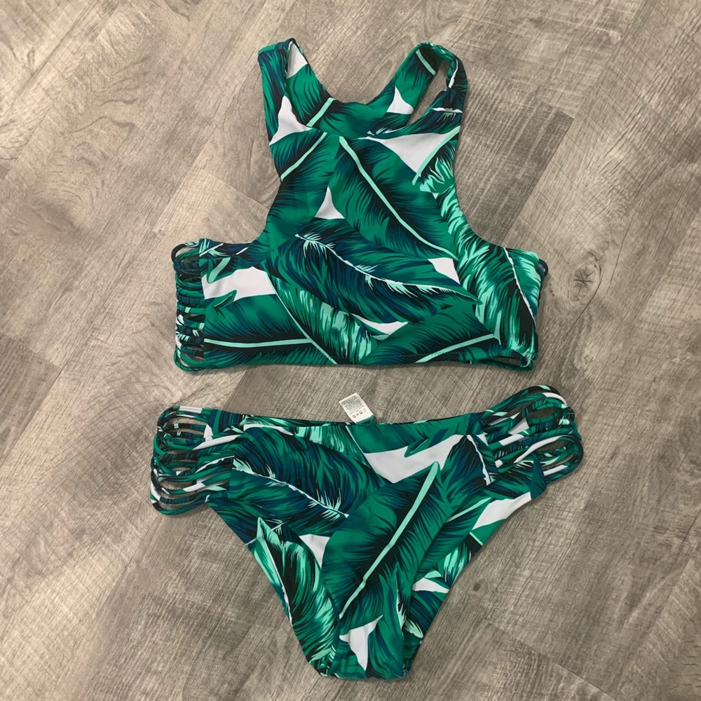 Cupshe Tropical Trip Leaves Bikini